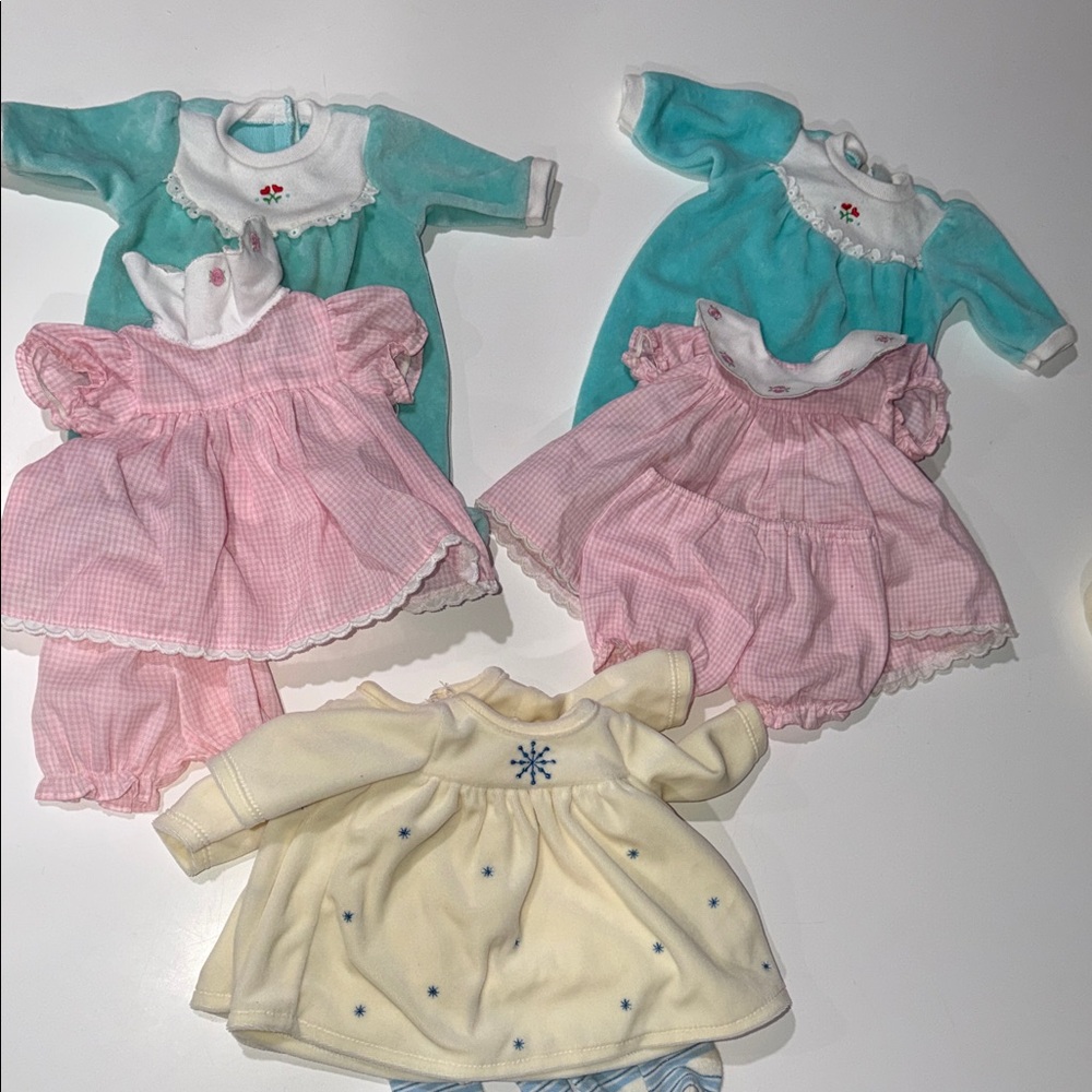 American Girl & Bitty Baby Doll Dress Up Set - Pink, Blue, and Cream